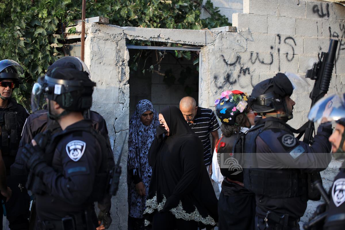 جانب من اقتحام قوات الاحتلال حي الشيخ جراح في القدس المحتلة (وفا) 